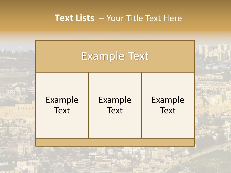 Holy Land Palestine Muslim PowerPoint Template