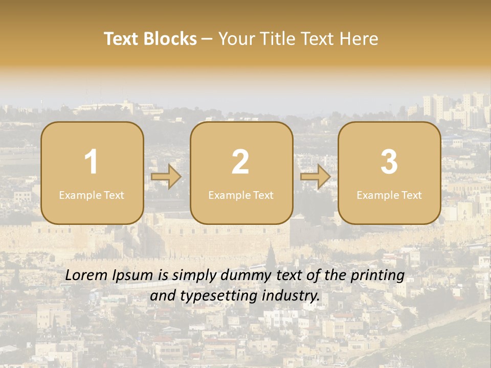 Holy Land Palestine Muslim PowerPoint Template