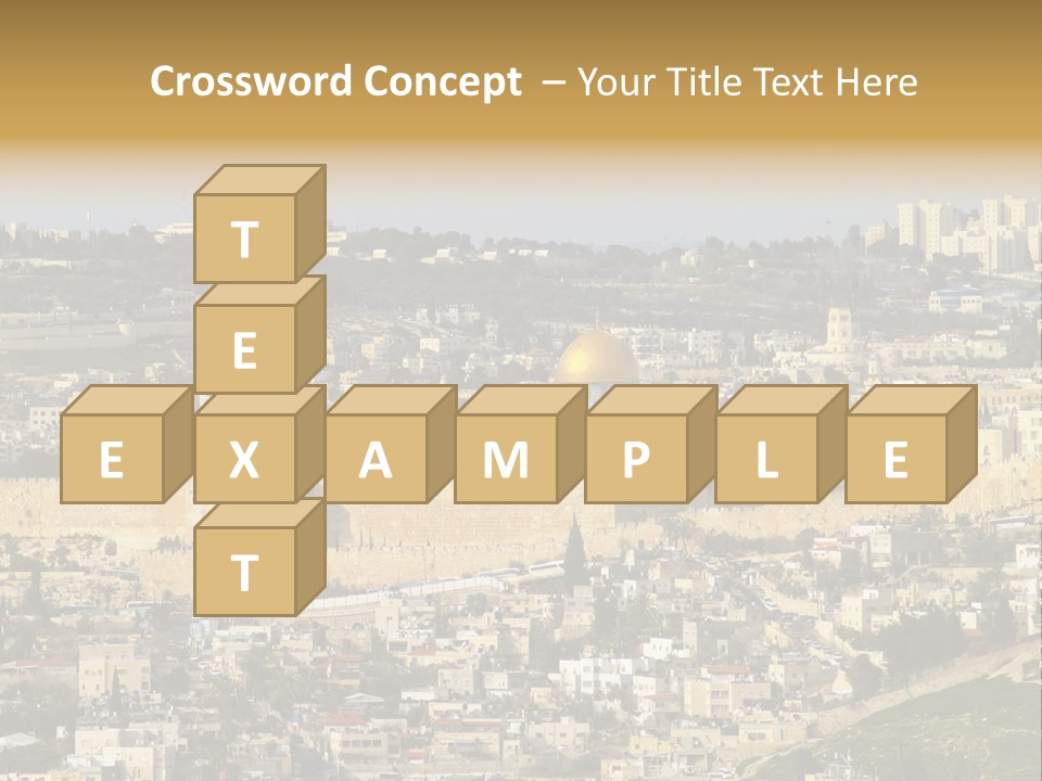 Holy Land Palestine Muslim PowerPoint Template
