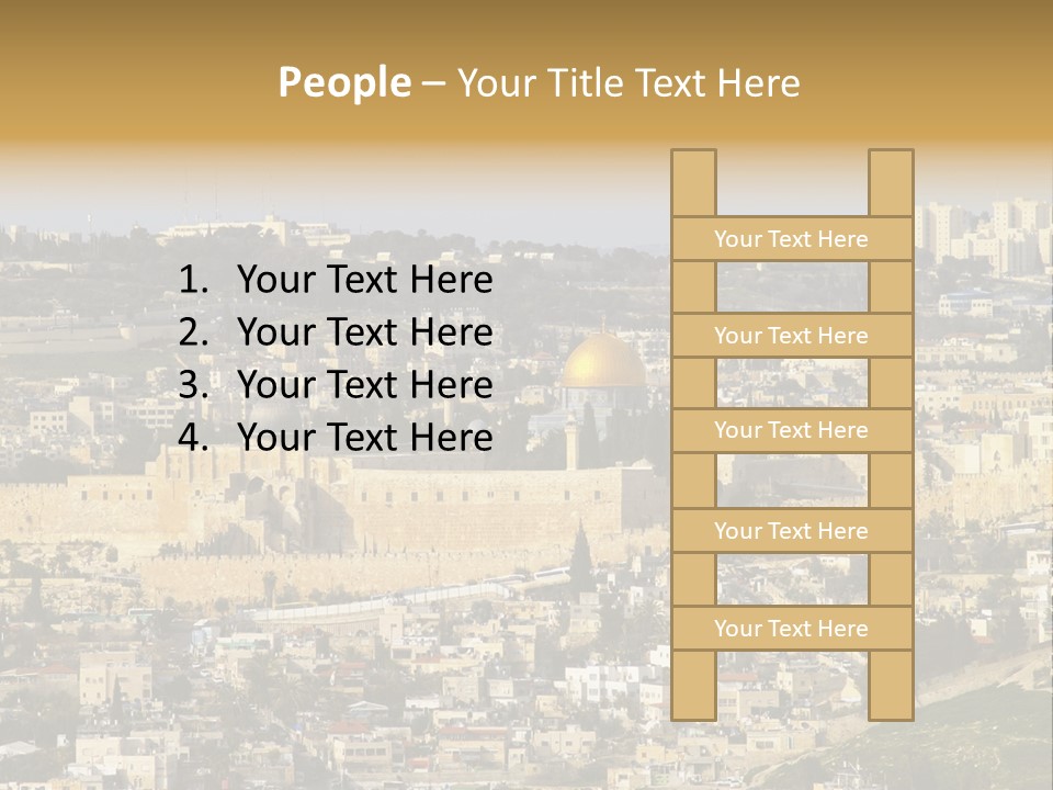Holy Land Palestine Muslim PowerPoint Template