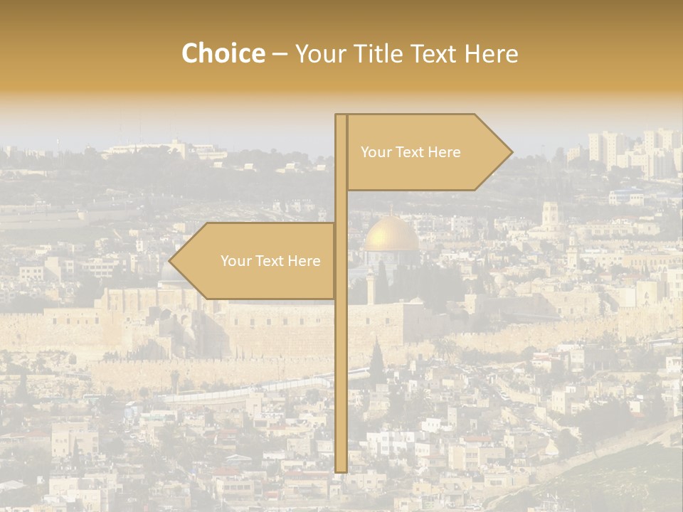 Holy Land Palestine Muslim PowerPoint Template