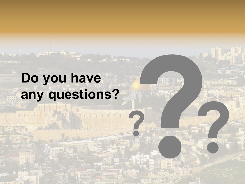 Holy Land Palestine Muslim PowerPoint Template