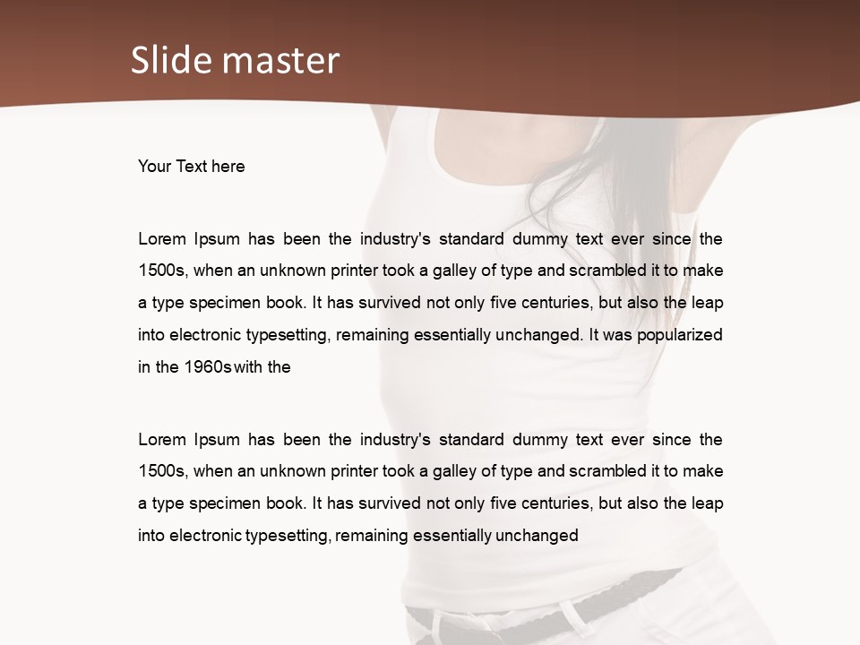 Cheerful Person Lifestyle PowerPoint Template