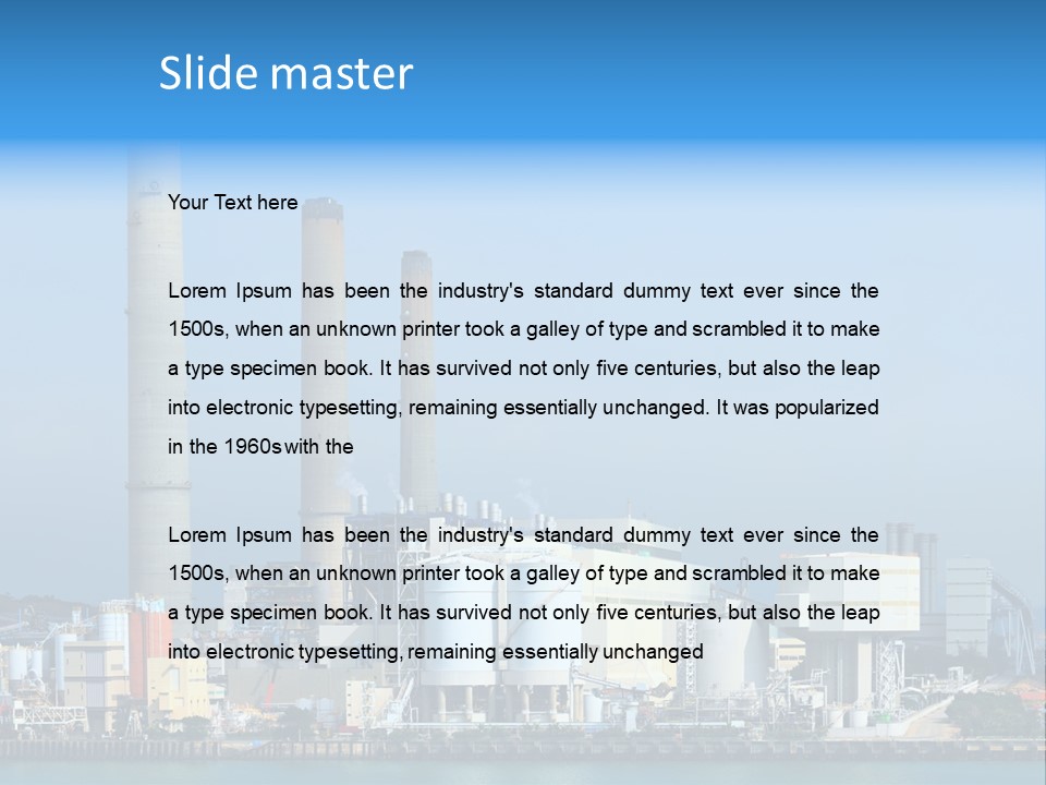 Enviromental Damage High Exhaust PowerPoint Template