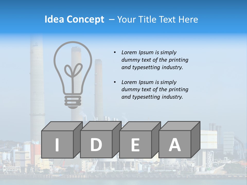 Enviromental Damage High Exhaust PowerPoint Template