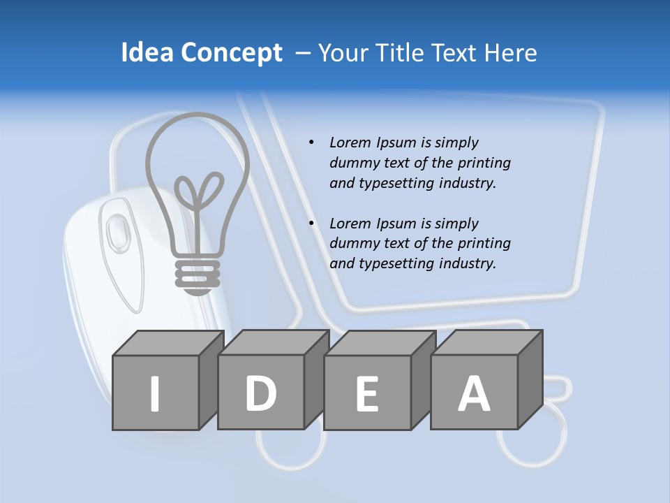Business Objects Button PowerPoint Template