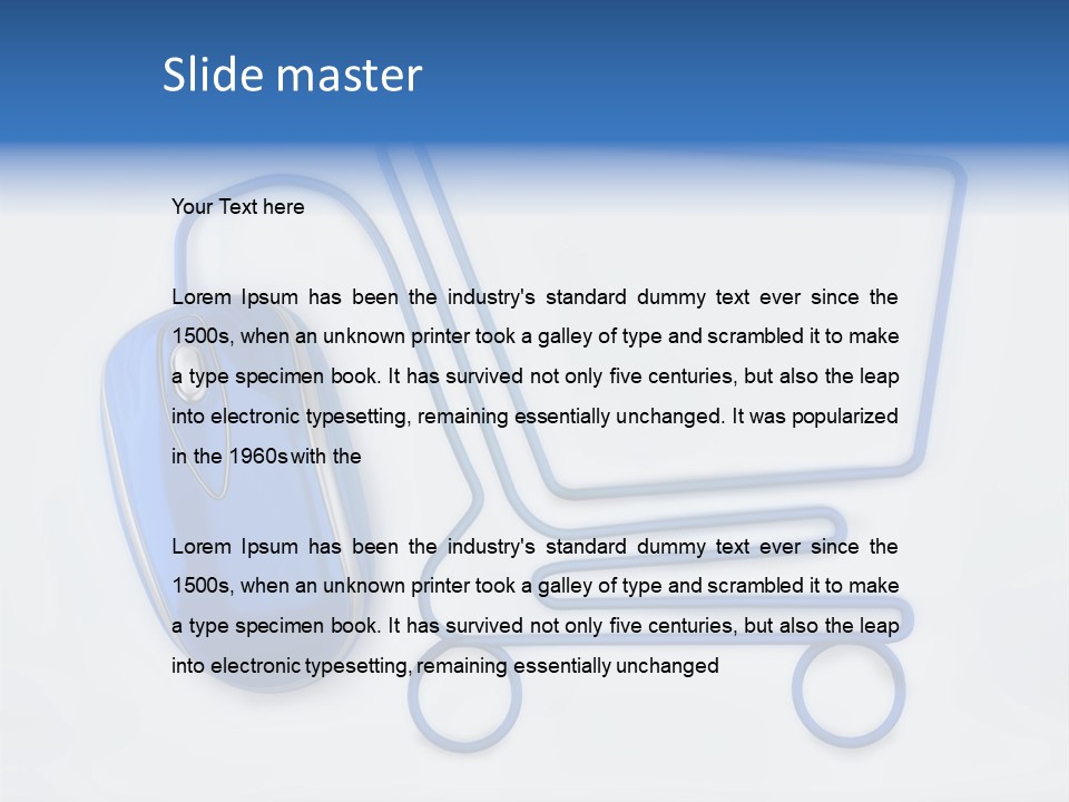 Sale Checkout Basket PowerPoint Template