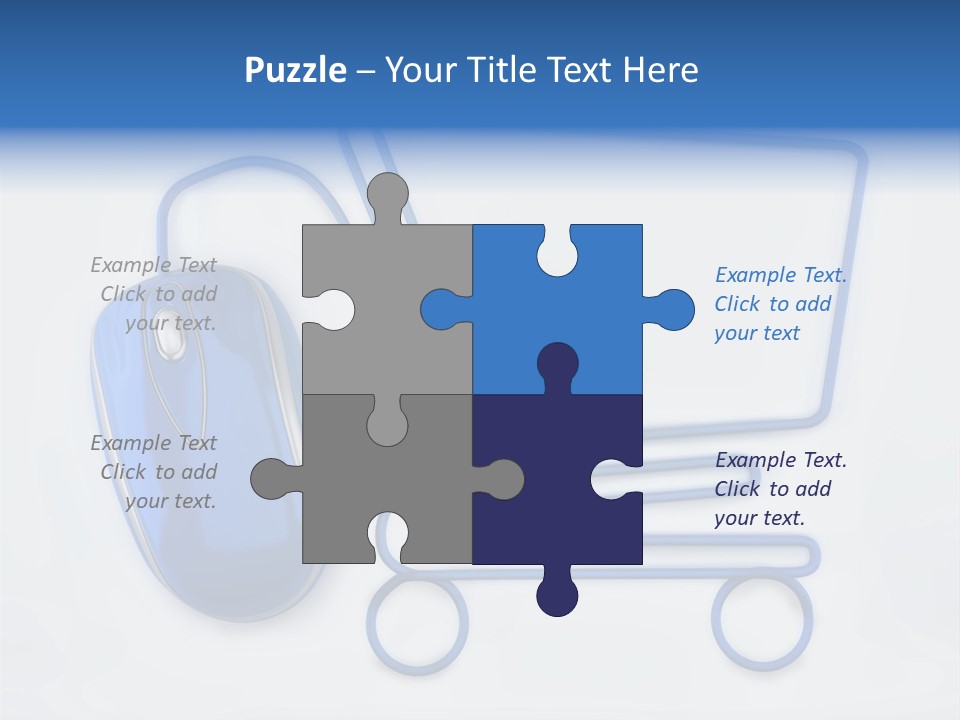 Sale Checkout Basket PowerPoint Template