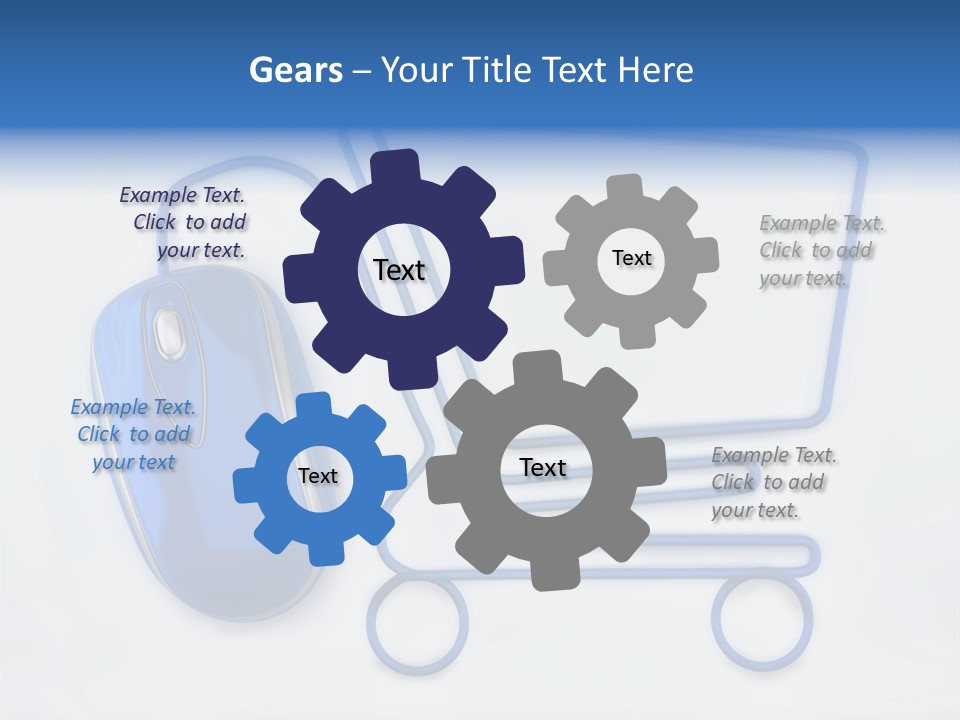 Sale Checkout Basket PowerPoint Template
