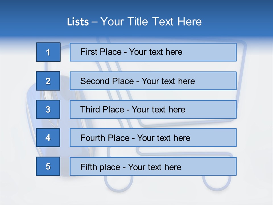 Sale Checkout Basket PowerPoint Template
