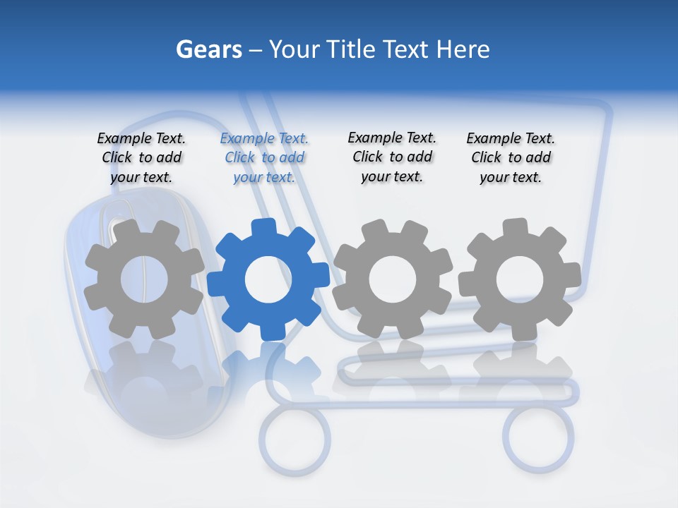 Sale Checkout Basket PowerPoint Template