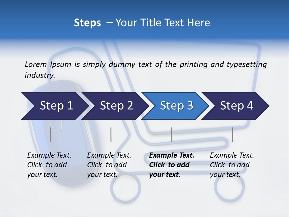 Sale Checkout Basket PowerPoint Template