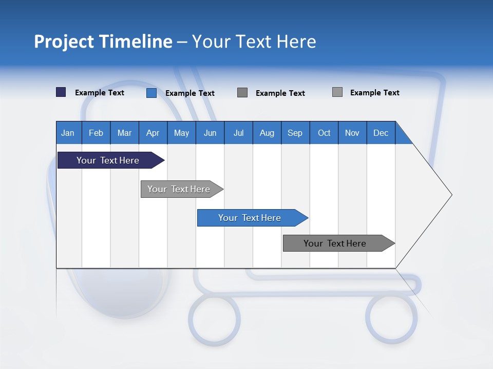 Sale Checkout Basket PowerPoint Template