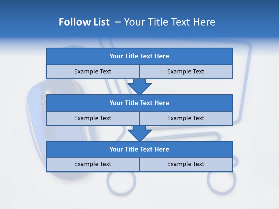 Sale Checkout Basket PowerPoint Template