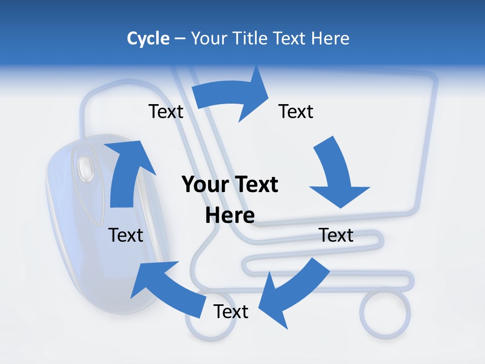 Sale Checkout Basket PowerPoint Template
