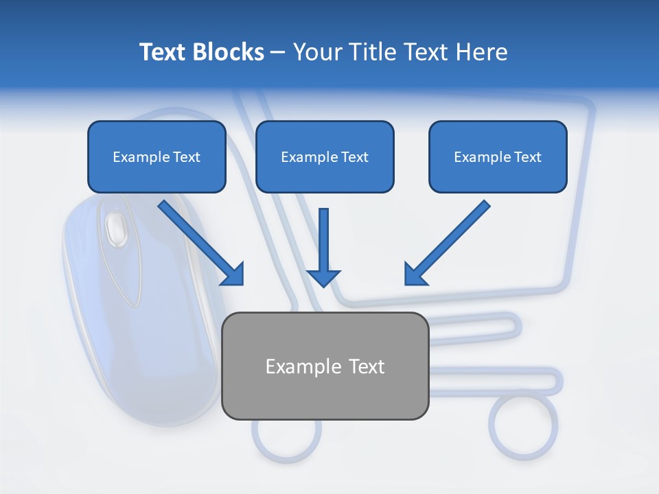 Sale Checkout Basket PowerPoint Template