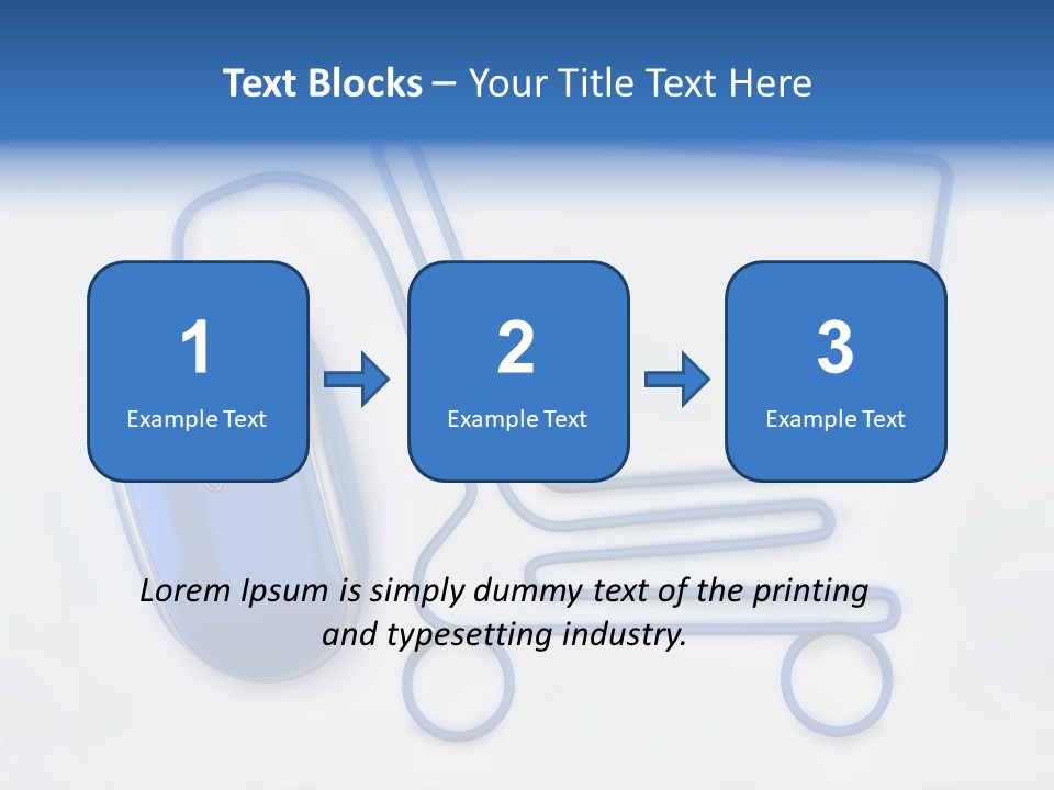 Sale Checkout Basket PowerPoint Template