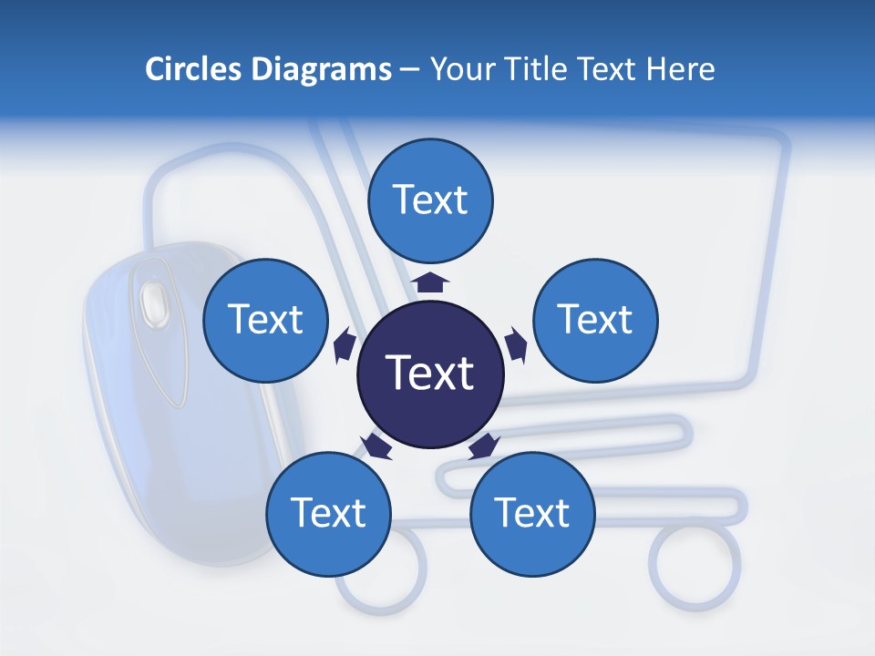 Sale Checkout Basket PowerPoint Template