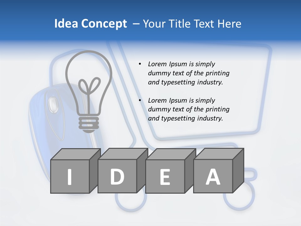 Sale Checkout Basket PowerPoint Template