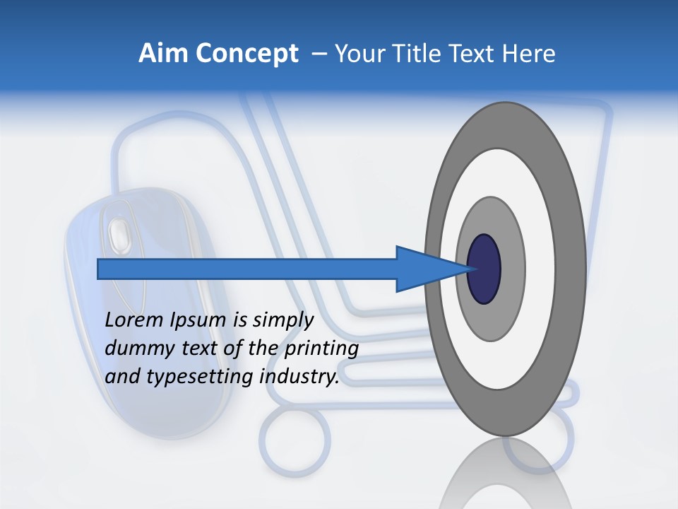 Sale Checkout Basket PowerPoint Template