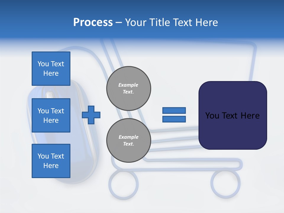Sale Checkout Basket PowerPoint Template