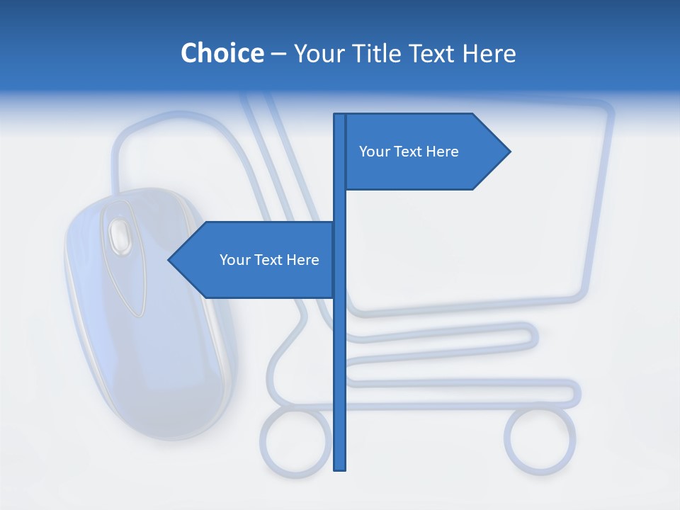 Sale Checkout Basket PowerPoint Template