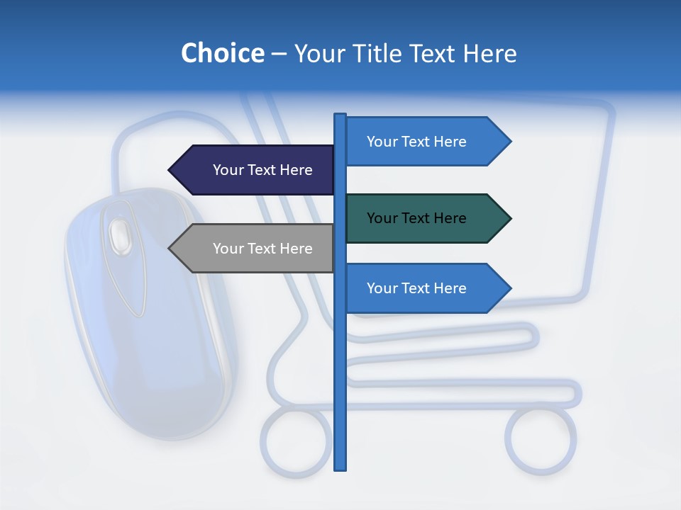 Sale Checkout Basket PowerPoint Template