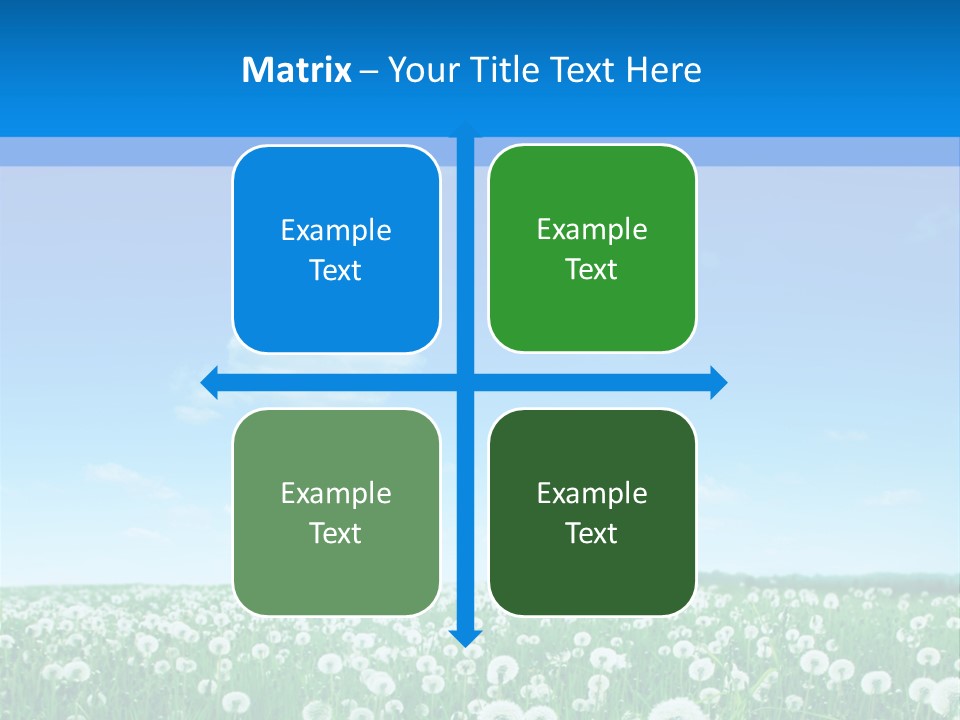 Dandelion Vibrant May PowerPoint Template