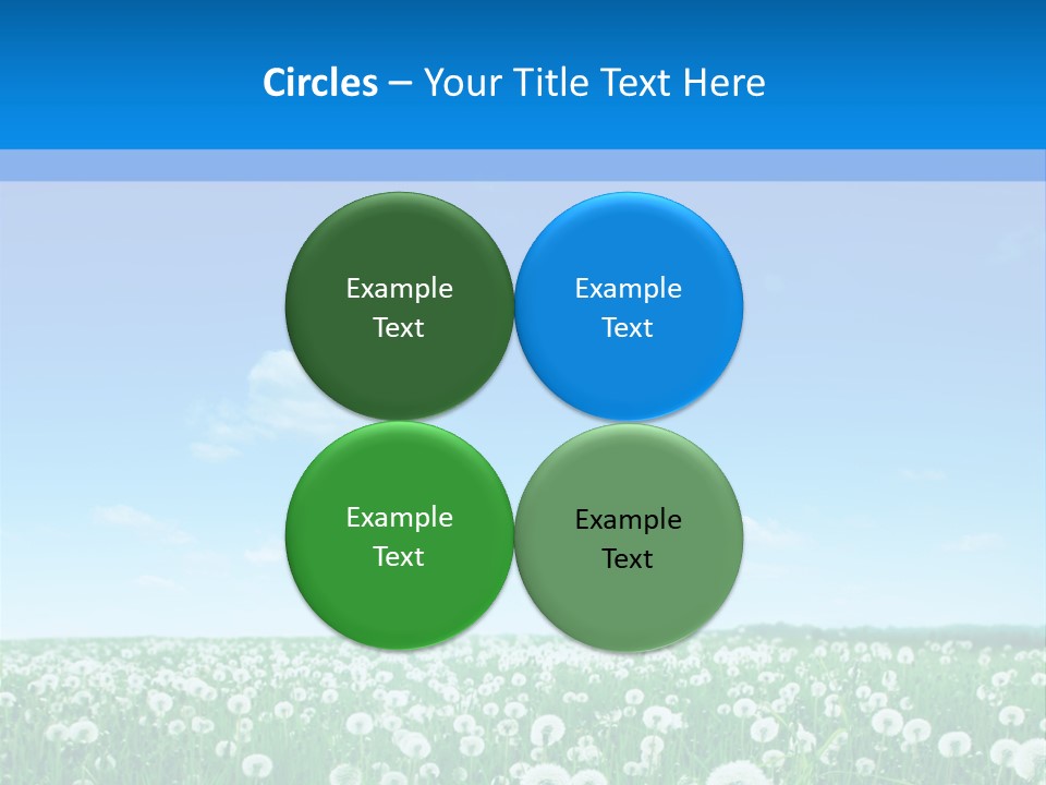 Dandelion Vibrant May PowerPoint Template
