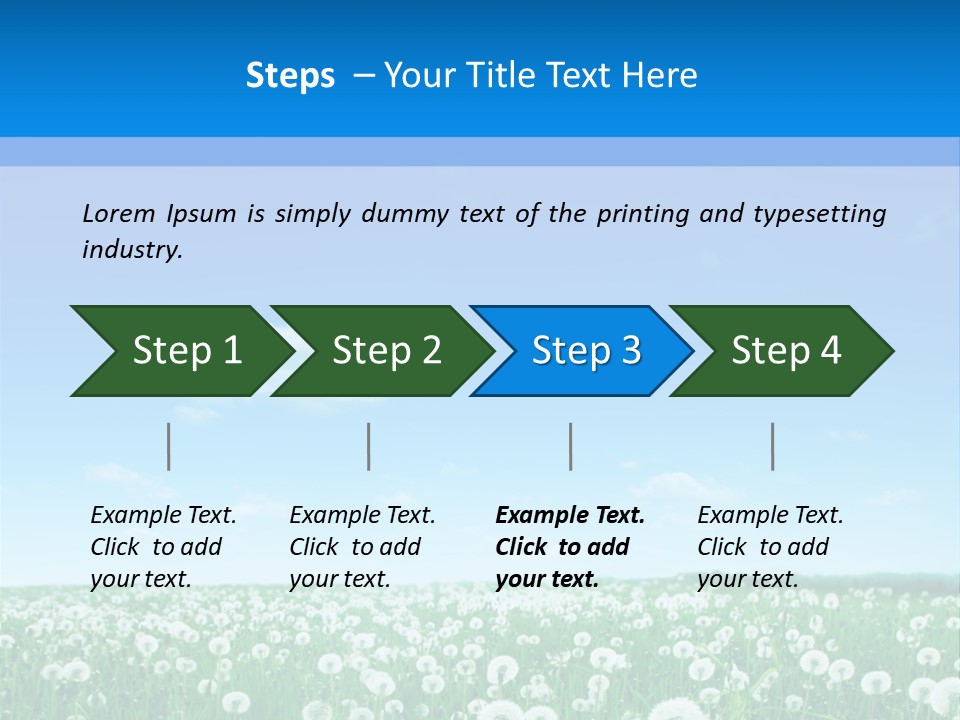 Dandelion Vibrant May PowerPoint Template