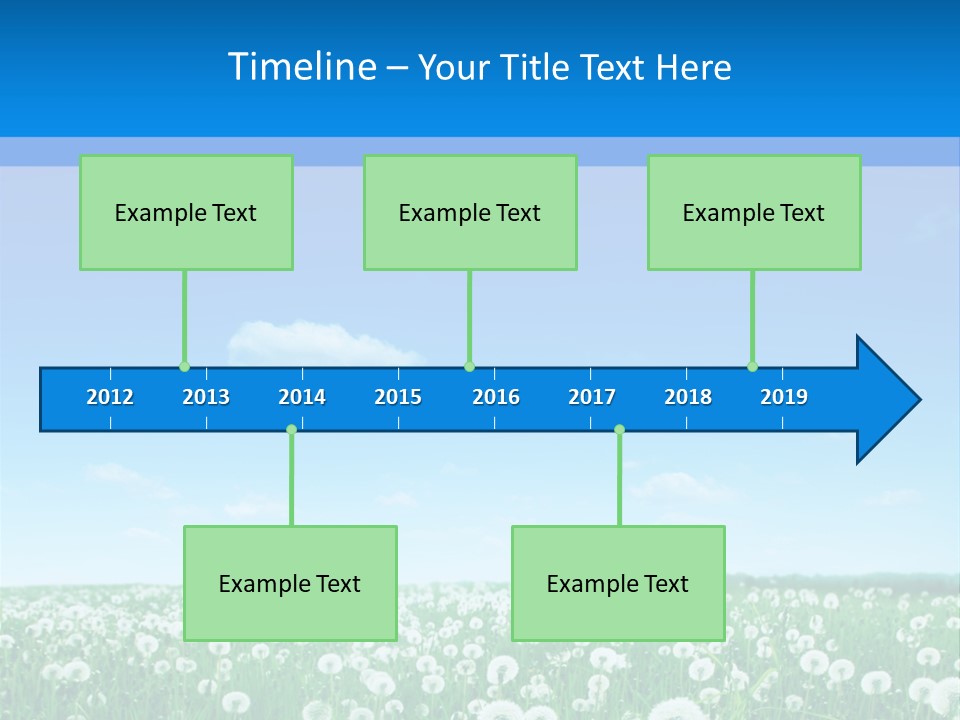 Dandelion Vibrant May PowerPoint Template