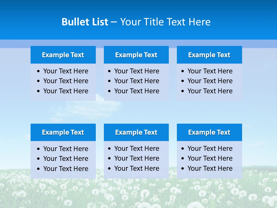 Dandelion Vibrant May PowerPoint Template