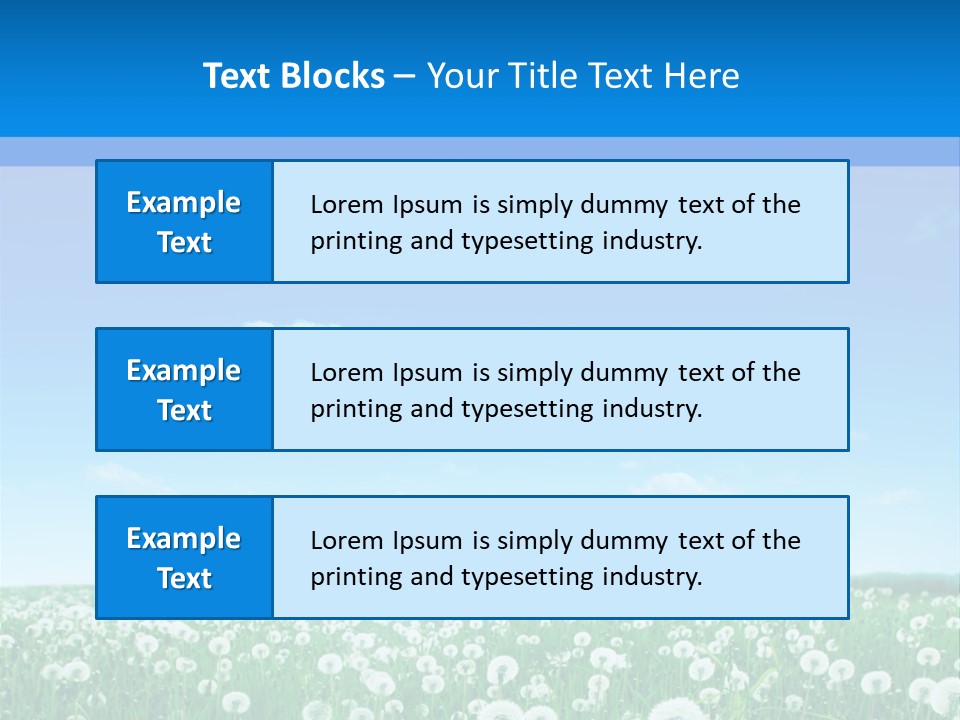 Dandelion Vibrant May PowerPoint Template