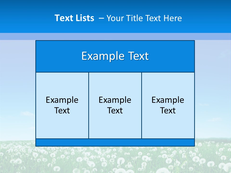 Dandelion Vibrant May PowerPoint Template
