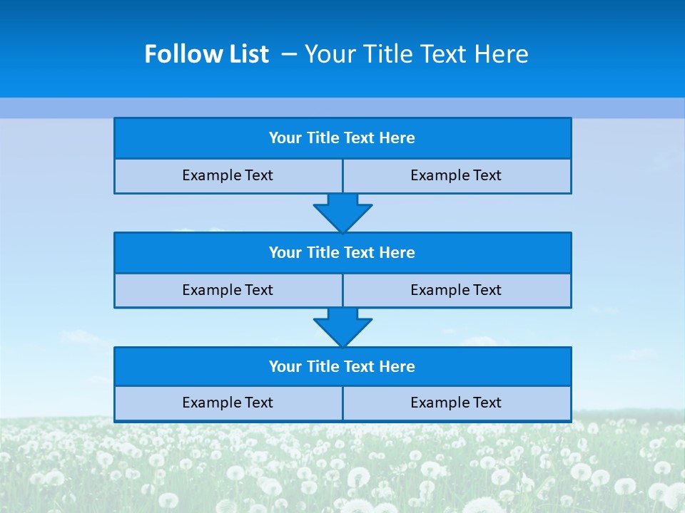 Dandelion Vibrant May PowerPoint Template