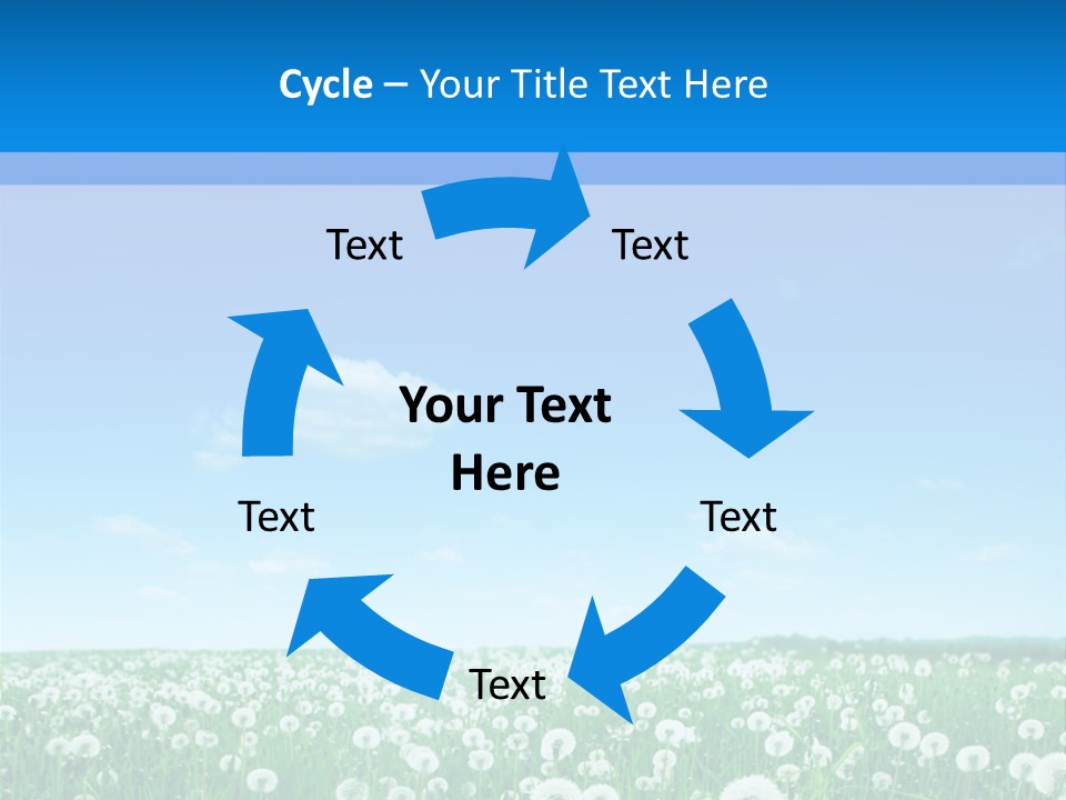 Dandelion Vibrant May PowerPoint Template