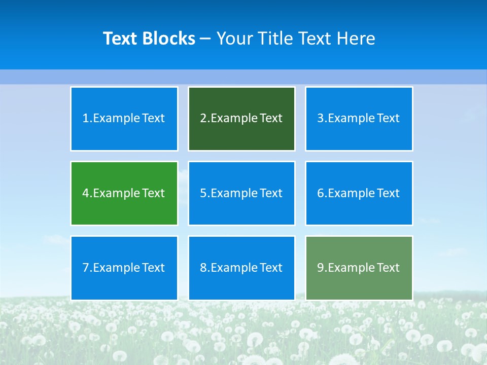 Dandelion Vibrant May PowerPoint Template