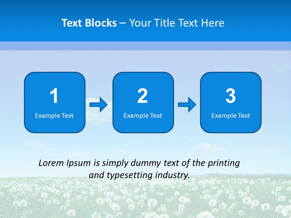 Dandelion Vibrant May PowerPoint Template