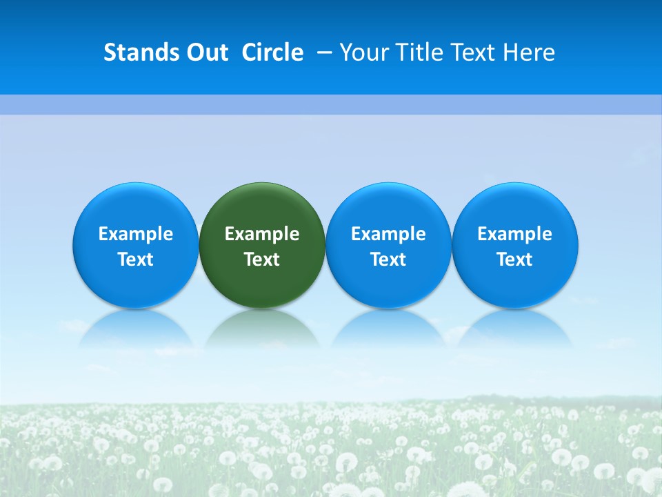 Dandelion Vibrant May PowerPoint Template