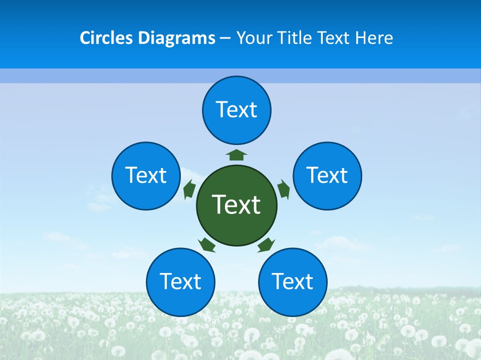 Dandelion Vibrant May PowerPoint Template