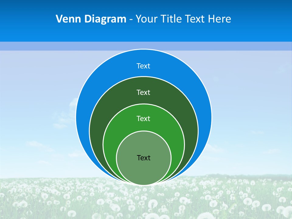 Dandelion Vibrant May PowerPoint Template
