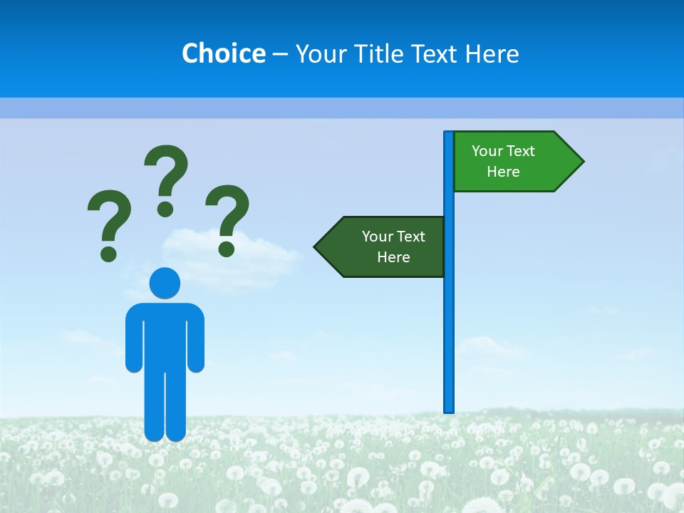 Dandelion Vibrant May PowerPoint Template