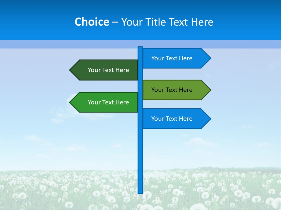 Dandelion Vibrant May PowerPoint Template