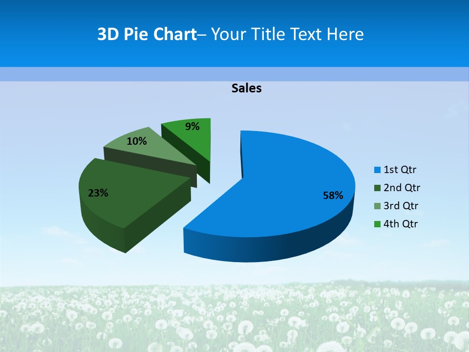 Dandelion Vibrant May PowerPoint Template