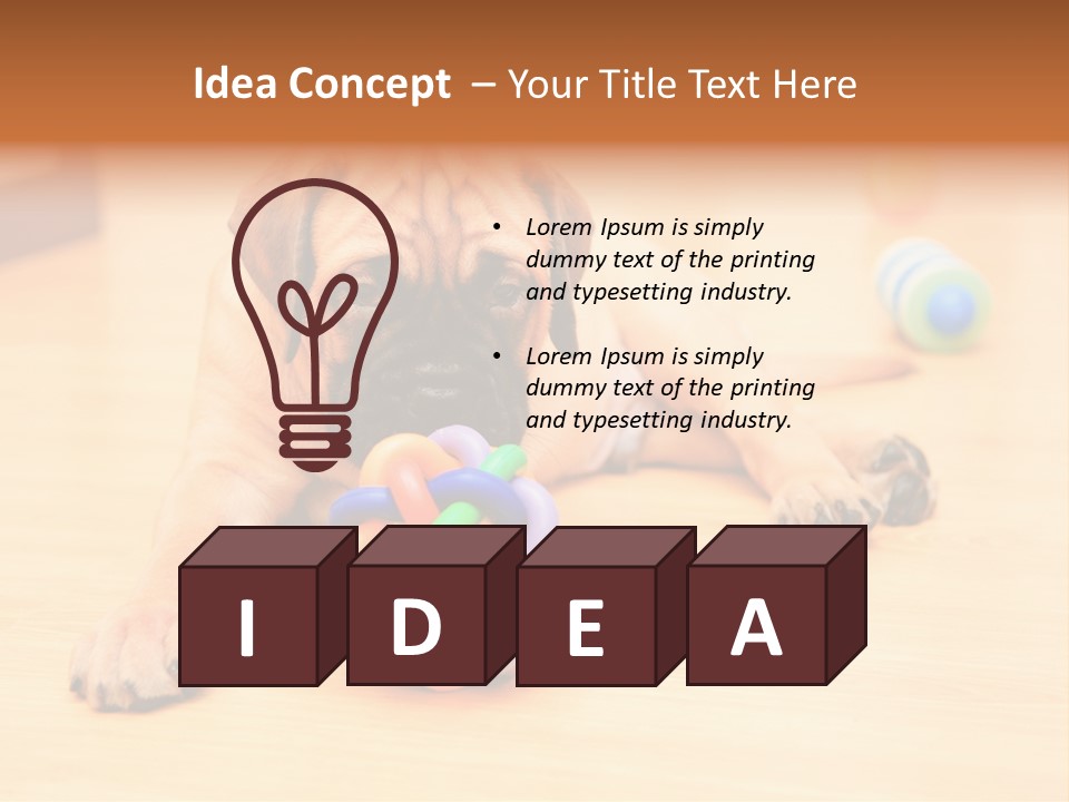 Young House Bullmastiff PowerPoint Template