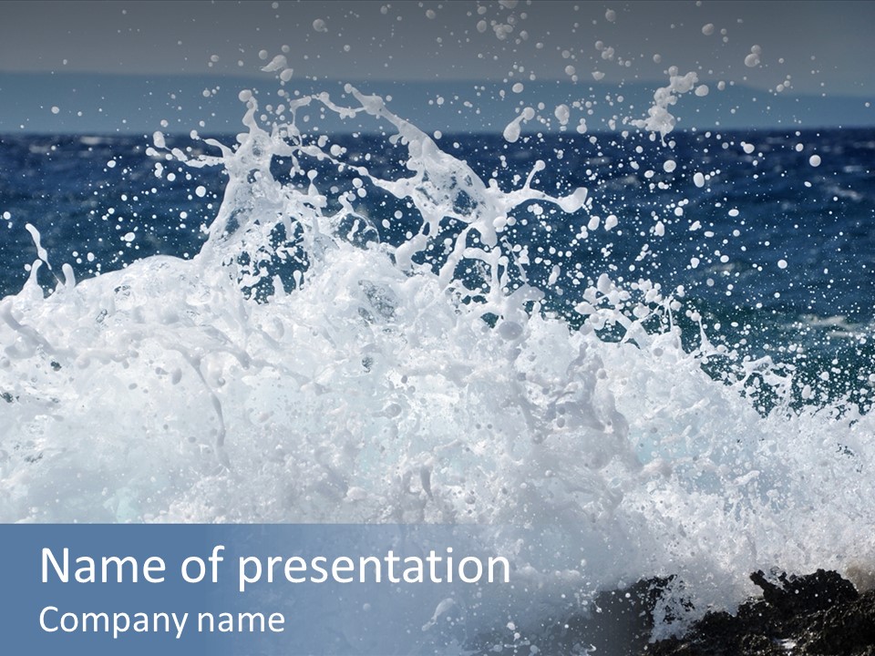 Dangerous Ocean Slam PowerPoint Template