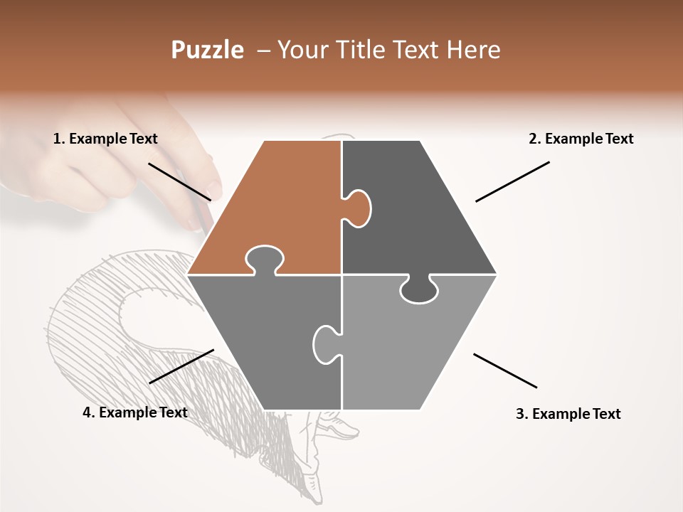 Graphic Male Drawing PowerPoint Template