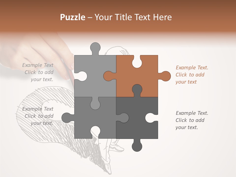 Graphic Male Drawing PowerPoint Template