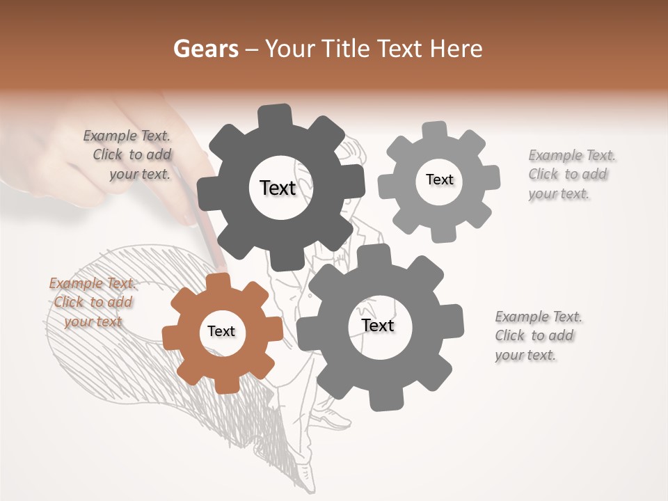 Graphic Male Drawing PowerPoint Template