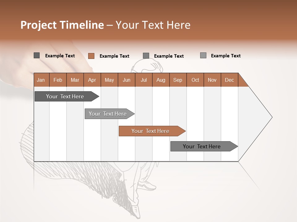 Graphic Male Drawing PowerPoint Template
